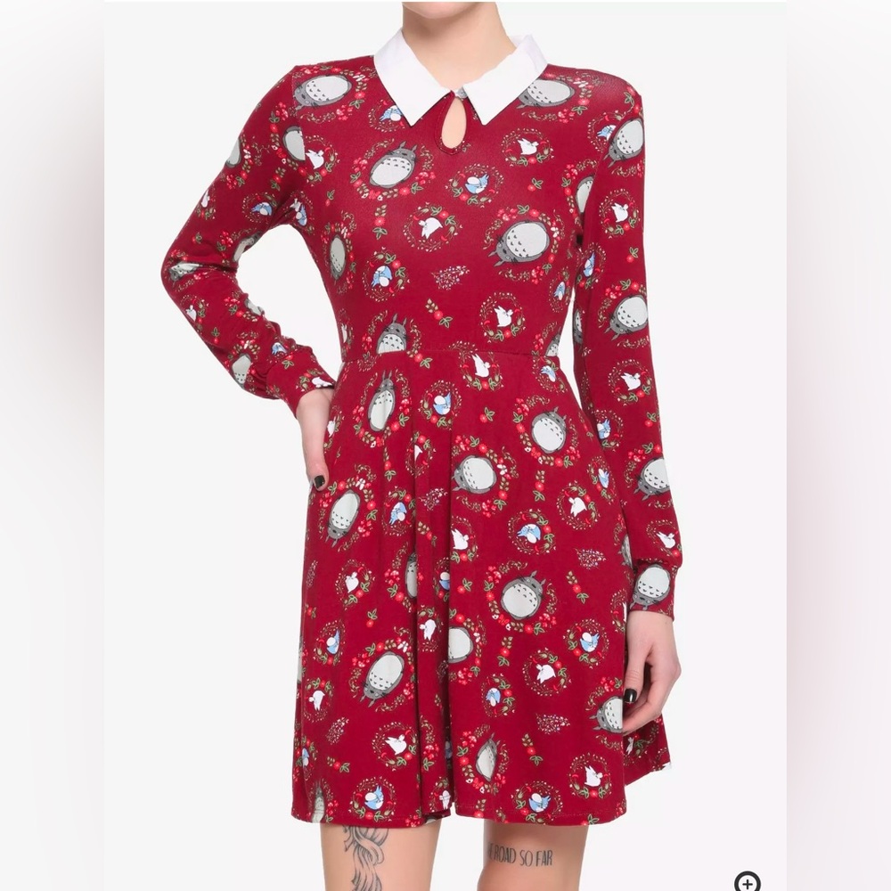 Studio Ghibli My Neighbor Totoro Collared Long-Sleeve Dress Size 1 (XL)